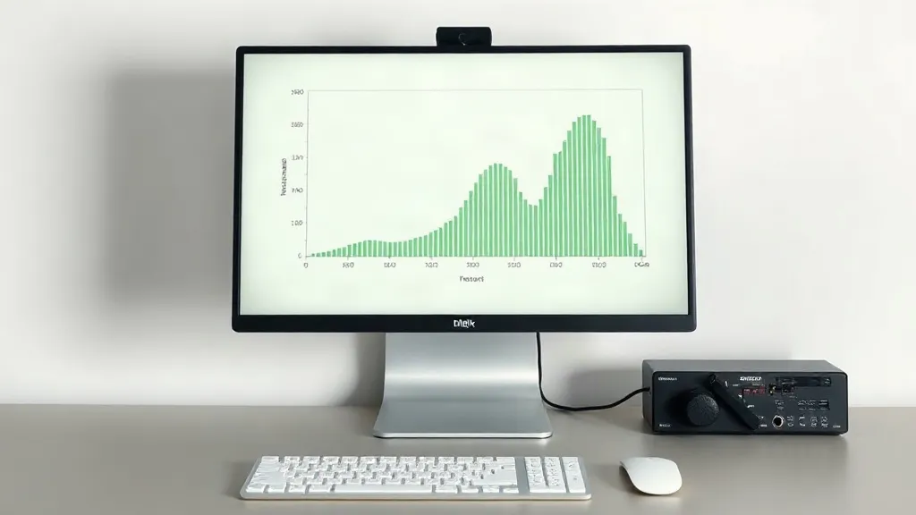 Pantalla con gráfico de dispersión e histograma de datos