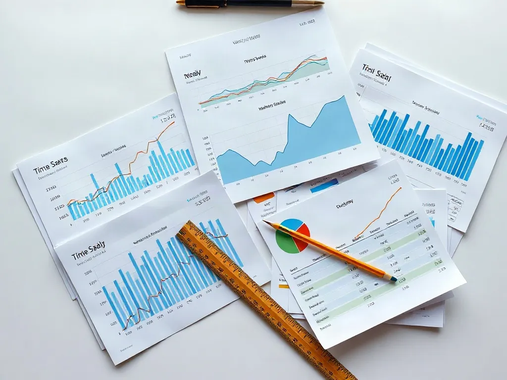Series temporales impresas y tablas del dataset de ventas semanales